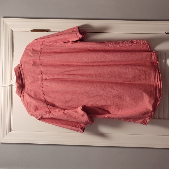 EUC Chaps Men's Short Sleeve Button Down Shirt, XL, Salmon Color - Picture 2 of 3